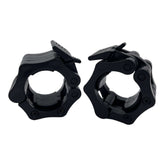 50mm Olympic Size Nylon Clamp Quick Lock Collars - Black Pair | INSOURCE